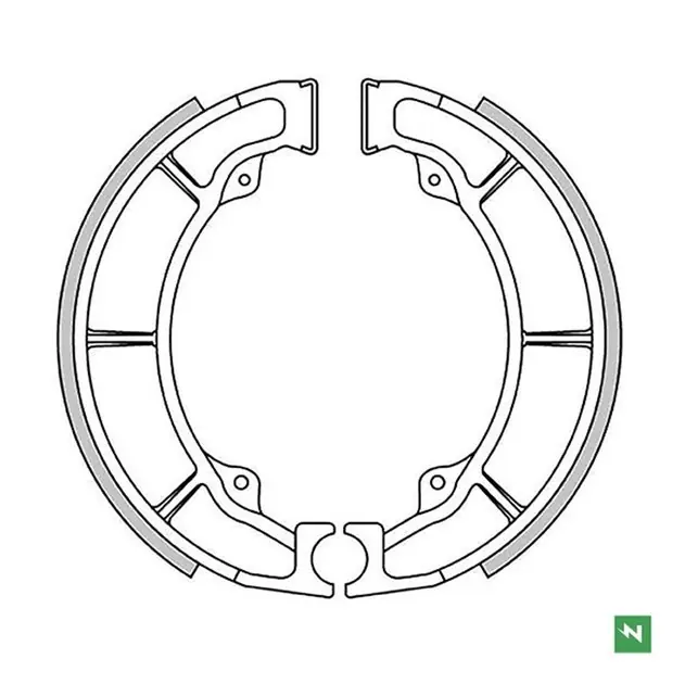 Oferta Szczęki hamulcowe tył Kawasaki EL 250, ER-5, KLF 220, Z 440/440 LTD, ZR 550 160x30mm NEWFREN GF1238