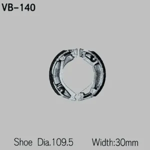 Kup online Szczęki hamulcowe Honda XL 250R, XL350R VESRAH VB-140S
