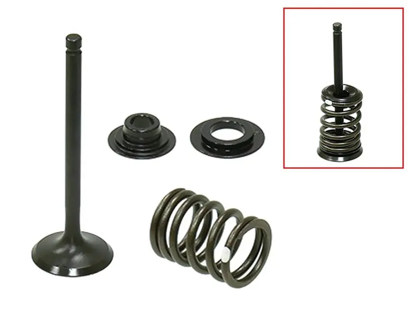 Zawór ssący (kompletny zawór ze sprężynami i podkładkami) stalowy Honda CRF 110 F (MX-09558IK) (25,5X4,98X76,6mm) Psychic XU-09558IK Tylko dziś