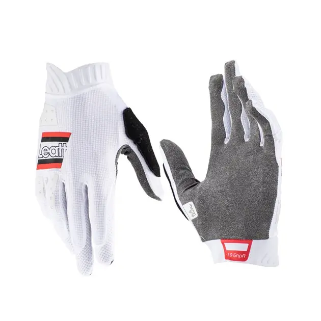 Rękawice rowerowe (dziecięce) MTB 1.0 GripR Glove Junior White kolor biały rozmiar M Leatt 6023046701 Super okazja