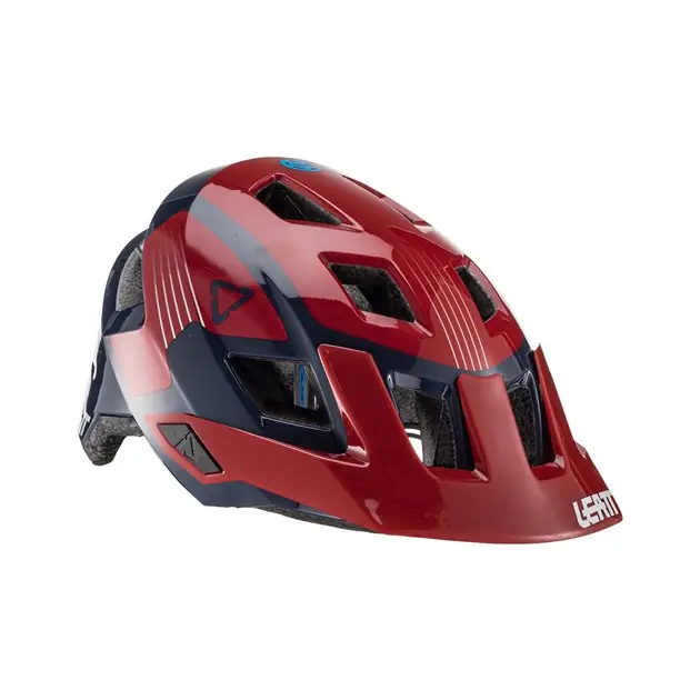 Kask rowerowy Dziecięcy MTB ALLMTN 1.0 JUNIOR V22 Chilli Czerwono-Granatowy, rozmiar XS (50-54 cm) LEATT 1022070730 Cena promocyjna