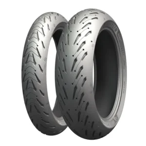Ograniczona ilość MICHELIN KOMPLET OPON (CAI162459/25) 120/70ZR17 ROAD 5 (58W) TL M/C PRZÓD DOT 2025 + (CAI236462/25) 150/70ZR17 ROAD 5 (69W) TL M/C TYŁ DOT 2025