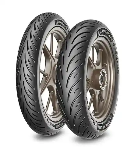 Zniżka MICHELIN KOMPLET OPON (CAI447169) 110/80B17 ROAD CLASSIC (57V) TL 2023 + (CAI638404) 130/80B17 ROAD CLASSIC (65H) TL 2022