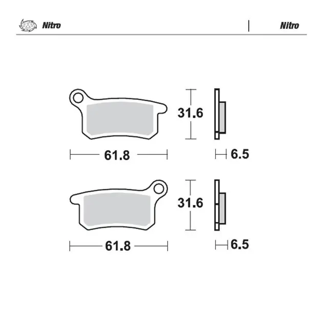 Ograniczona ilość Klocki hamulcowe KH357 Sinter Metal Enduro 21 (Nitro) Przód/Tył KTM SX 65/SX 85, GASGAS MC 65, Husqvarna TC 65 Moto-Master M094621