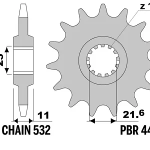 Zębatka przednia 442 17 Yamaha FZR 1000, YZF 1000 JT 44217JT Wybór klientów