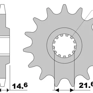 Zamów dziś Zębatka przednia 2063 13 Yamaha YFS 200 BLASTER JT 206313JT