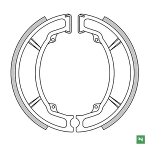 Dodaj do koszyka Szczęki hamulcowe tył Yamaha Beluga 125, DT 125, DT 175, RD 125, SR 125, TT 350, TT 600, TZR 125, XT 125, XT 350, XV 250, YZ 100/125/250/490 Newfren GF1105