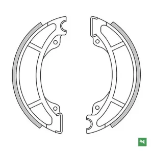 Szybka wysyłka Szczęki hamulcowe tył/przód Husqvarna WRE 125, KTM GS 125/250/600, MX 125/250/500 130x22mm NEWFREN GF1185