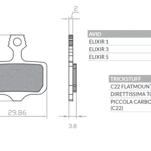 Bike Klocki Hamulcowe Rowerowe Sinter Spiekane Metaliczne MTB/SZOSA/ELEKTRYK Avid Elixir 9/7/5/3/1/CR/R, SRAM XX, XO, DB1/3/5, LEVELT, LEVEL TL Brenta BR420 Najlepsza cena