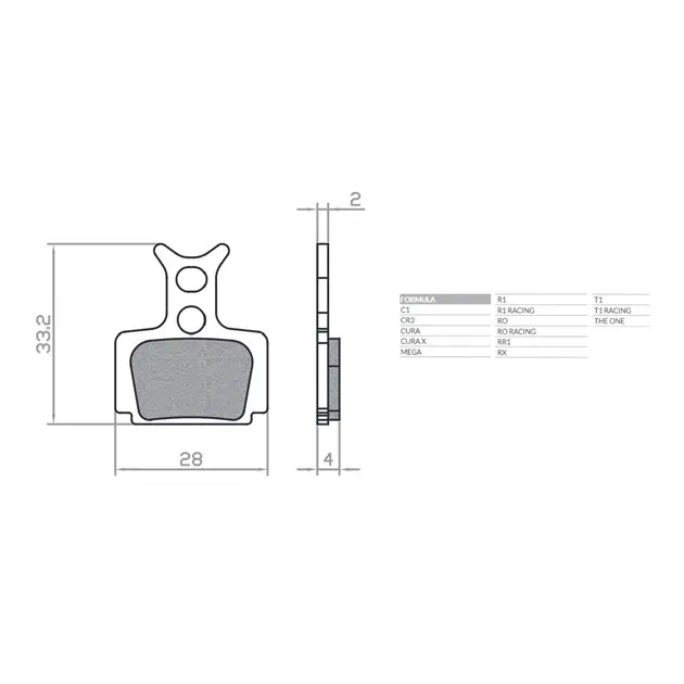 Bike Klocki Hamulcowe Rowerowe Organic MTB/SZOSA Półmetaliczne Formula Cura, RO, T1, R1, C1, CR3, Mega, The One, RX, RR1 Brenta BR119 Szybka wysyłka