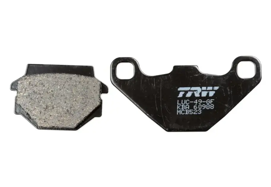 Bezpieczna płatność Klocki hamulcowe KH67 Organic Aprilia Pegaso 650, Kawasaki KLR 250, GPZ 500, KLE 500, KL/KLR 600/650, Przód/Tył Trw MCB523