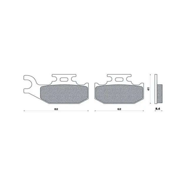 Klocki hamulcowe KH414/KH317 Grubość 8,4mm Brenta BR4111 Promocja