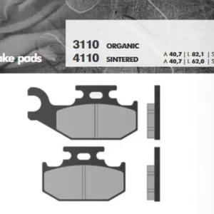 Bezpieczna płatność Klocki hamulcowe KH317/KH414 Grubość 9,5mm Brenta BR4110