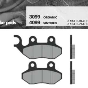 Klocki hamulcowe KH264 Spiek metaliczny (złote) Brenta BR4099 Tani
