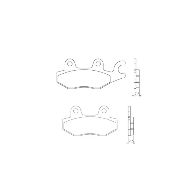 Klocki hamulcowe KH165/KH215 Spiek metaliczny (złote) Brenta BR4064 Oferta limitowana