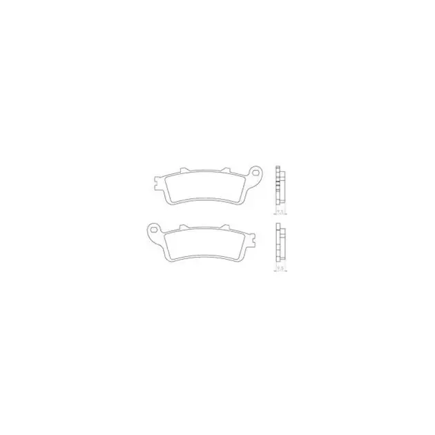 Klocki hamulcowe KH281/KH261 Spiek metaliczny (złote), Grubość 9,5mm Brenta BR4023 Nowy