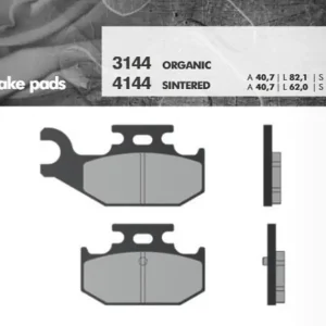 Wybór klientów Klocki hamulcowe KH428 Yamaha YFM700 RAPTOR Tył Brenta BR3144