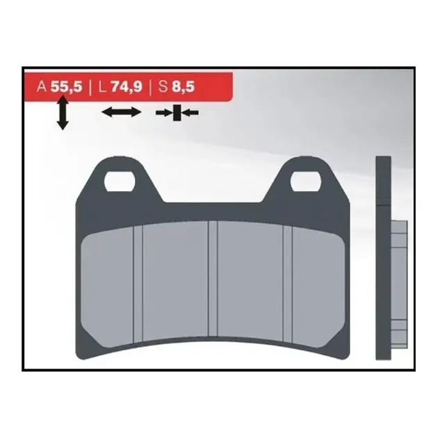 Rabat Klocki hamulcowe KH244 (ORGANIC) Brembo PRZÓD Brenta BR3093