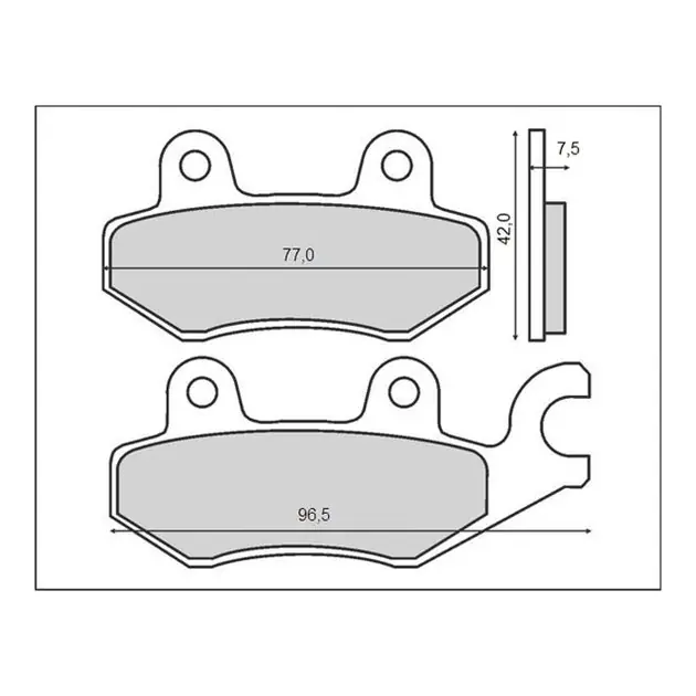 Klocki hamulcowe KH165/KH215 (ORGANIC) Brenta BR3064 Rabat