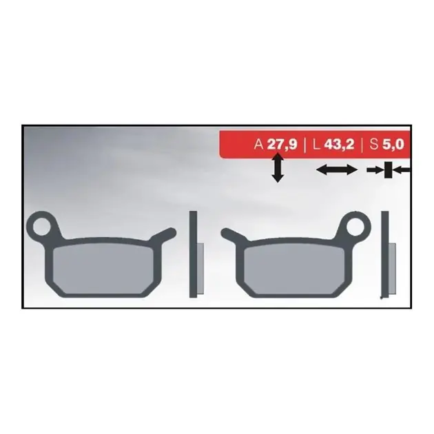 Klocki hamulcowe KH325 Organic KTM 50/65SX BRENTA BR3032 Promocja