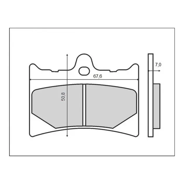Taniej Klocki hamulcowe KH126 Organic Aprilia 125 AF1, RS 125, Gilera 125 BRENTA BR3031