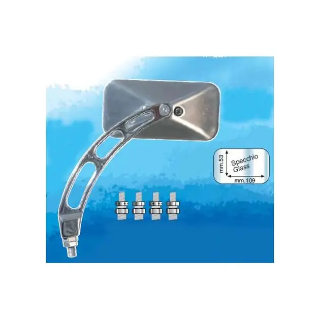 Nie przegap Lusterko uniwersalne (aluminiowe polerowane, lewe/prawe) FAR FAR6375