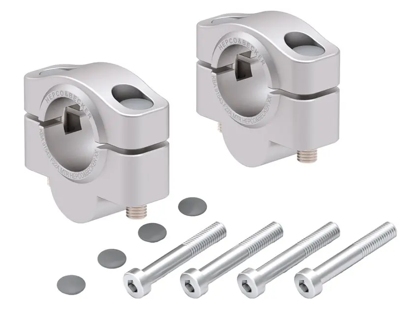 Zamów dziś Podwyższenie kierownicy 20 mm srebrne Triumph Trident 660 2025-2026 Hepco & Becker 42307682 20 09