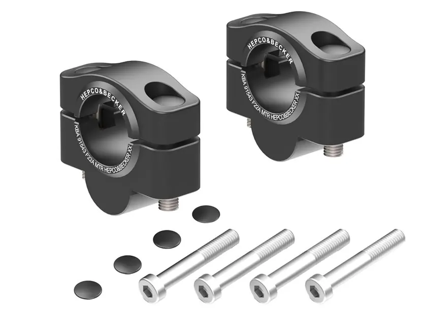 Kup teraz Podwyższenie kierownicy 20 mm czarne Aprilia RSV Mille / Tuono 2006 - 2008 Hepco & Becker 4230701 20 01