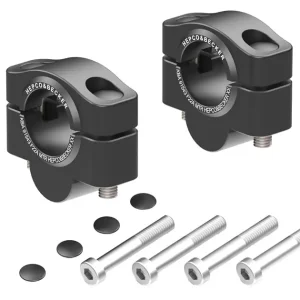 Bezpieczne zakupy Podwyższenie kierownicy 20 mm czarne Honda NX 500 2024-2026 Hepco & Becker 42309546 20 01