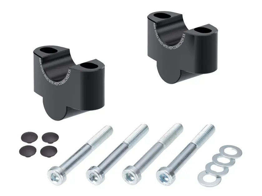 Dodaj do koszyka Podwyższenie kierownicy 25 mm czarne Honda CB 600 F Hornet 2007 - 2015 Hepco & Becker 4235965 25 01