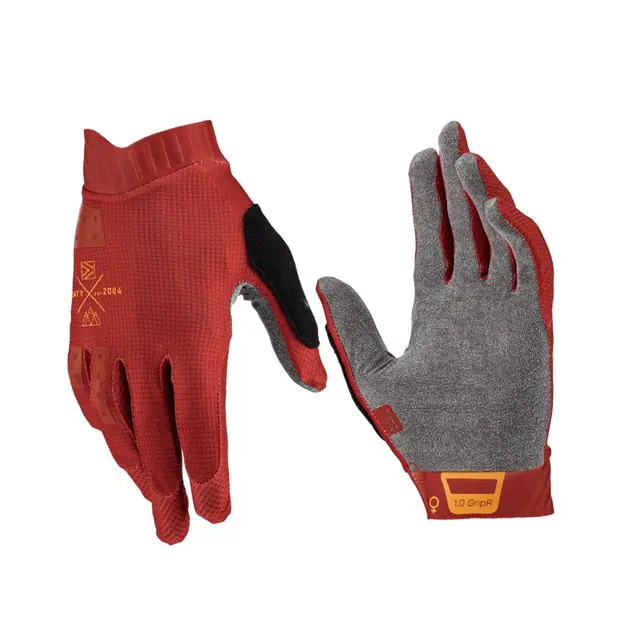 Rękawice Rowerowe (damskie) MTB 1.0 GRIPR Lava Bordowy Rozmiar S Leatt 6023046451 Cena promocyjna