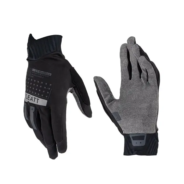 Dostępne od ręki Rękawice Rowerowe MTB 2.0 WINDBLOCK Black Czarny Rozmiar S Leatt 6023045800