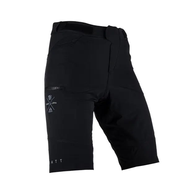 Darmowy zwrot Spodenki rowerowe MTB Trail 2.0 (+ spodenki wewnętrzne z wkładką gratis) Black S Leatt 5023039101