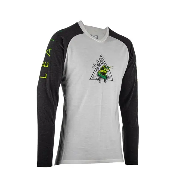Koszulka rowerowa MTB GRAVITY 2.0 Jersey Biały/Czarny Rozmiar S Leatt 5023036501 Hit sprzedaży