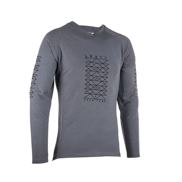 Ekspresowa dostawa Koszulka rowerowa MTB GRAVITY 2.0 Jersey Szary Rozmiar M Leatt 5023036452