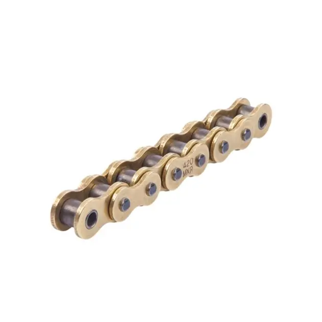 Wybór klientów Łańcuch napędowy 420MXR-120G (420NZ3) Motocross, do 150 CCM, Złoty, 22,2KN, Otwarty + Zapinka Sunstar SS420MXR-120G