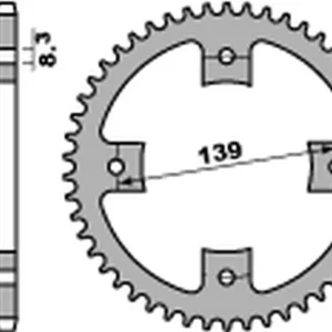 Szybka dostawa PBR WYPRZEDAZ ZĘBATKA TYLNA 4509 38 C45 SUZUKI LTZ 400 ‘09, LT-R 450 ‘06-‘09 (JTR1760.38) (ŁAŃC. 520) (MADE IN ITALY)