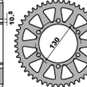 Zniżka PBR WYPRZEDAZ ZĘBATKA TYLNA 504 45 C45 KAWASAKI EL 250 NINJA ‘88-‘02, 250R NINJA ‘07-‘15, YAMAHA YZF-R1 ‘98-‘05 (JTR486.45) (ŁAŃC. 520) (MADE IN ITALY)
