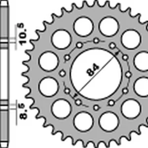 Zniżka PBR WYPRZEDAZ ZĘBATKA TYLNA 811 41 C45 SUZUKI DR 200S/SE ‘86-‘19, GSX 250 KATANA ‘82-‘84 (JTR814.41) (ŁAŃC.520) (MADE IN ITALY)