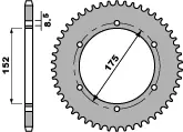 PBR WYPRZEDAZ ZĘBATKA TYLNA 844 55 F YAMAHA DT 125R 88-92 (JTR1843.55) (ŁAŃC. 428) (JTR839.55) (MADE IN ITALY) Oferta