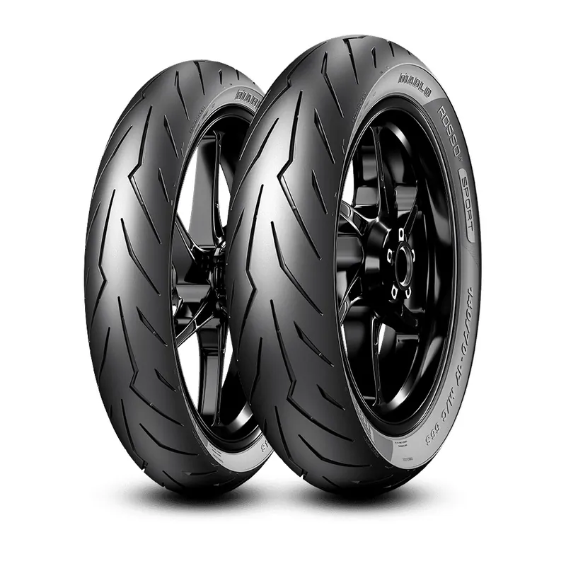 PIRELLI KOMPLET OPON DIABLO ROSSO SPORT 110/70-17 (54S) TL 2026 + 140/70-17 (66S) TL 2025 Tylko do końca tygodnia