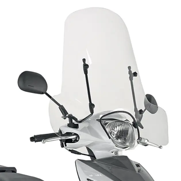 Szyba akcesoryjna Keeway, Piaggio, Peugeot, SYM, Suzuki 50,8x66cm przeźroczysta Kappa 107AK Bestseller