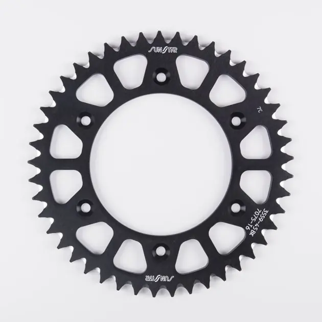 Zębatka tylna aluminiowa ERGAL (289, 52 zęby) Honda CR 125R, Beta RR 2T Enduro 250 ŁAŃC. 520 KOLOR CZARNY Sunstar SUN5-3559-52BK Nie przegap