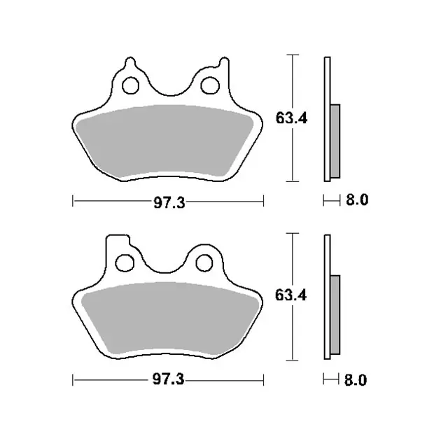Zniżka Klocki hamulcowe KH400 STREET CERAMIC 826H.HF