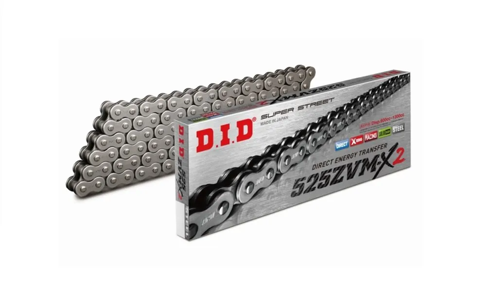 Wyprzedaż Łańcuch napędowy 525 ZVMX2 122 X-Ring DID 525ZVMX2-122