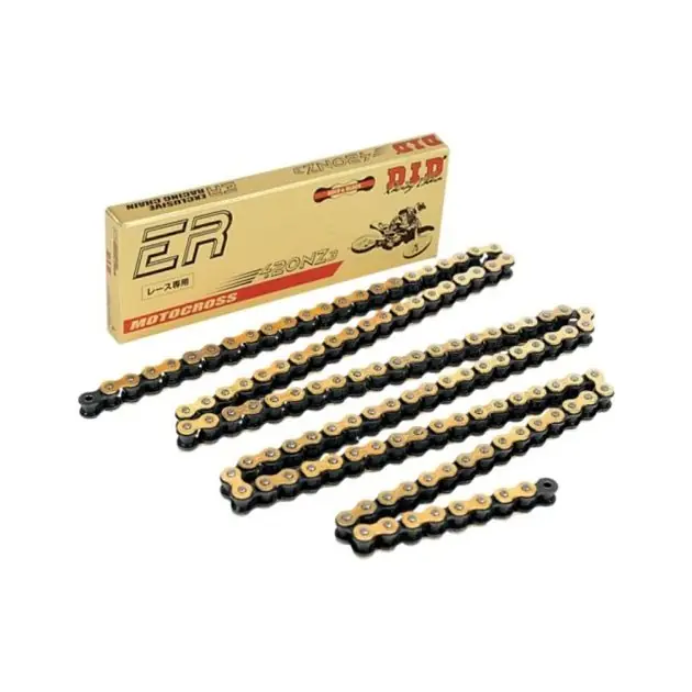 Taniej Łańcuch napędowy 420NZ3G&B 132 ogniw bez O-RINGÓW otwarty z zapinką złoty DID 420NZ3GB-132