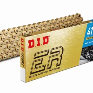 Łańcuch napędowy 415 ERZ 140 G&G otwarty z zapinką złoty DID 415ERZ-140 Super okazja