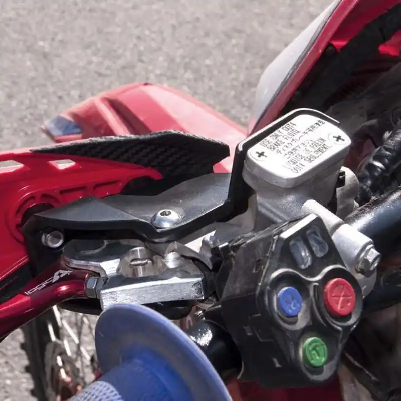 RACETECH (RTECH) OSŁONY RĄK (HANDBARY) HP1 KOLOR ZIELONY (Z MOCOWANIAMI Z OSŁONAMI POMP SPRZĘGŁA I HAMULCA NISSIN) Dostępne od ręki