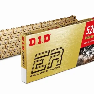 Ograniczona ilość Łańcuch napędowy 520 ERT3 G&G Złoty 112 bez O-ringów otwarty z zapinką DID 520ERT3GG-112RB