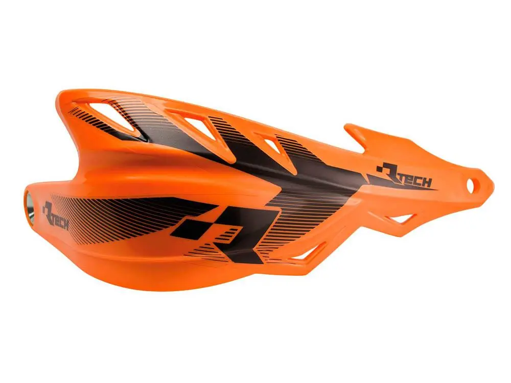 Nie przegap RACETECH (RTECH) OSŁONY RĄK (HANDBARY) RAPTOR KOLOR POMARAŃCZOWY (Z MOCOWANIAMI NA KIEROWNICĘ 22,2MM I 28,6MM)